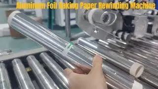 Automatic Kitchen Aluminum Foil Rewinding Machine Without Glue Silicon Paper Rewinding Machine