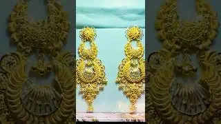 Fancy Gold Jhumka in || 18k gold model with HUID MARK ✨✨❤️||#design #mmjewellers #18kgold #design