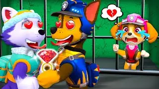Chase Fall in Luv Everest! - Skye Sad Story | Paw Patrol Ultimate Rescue | Rainbow Friend 3