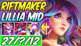 TRUE DAMAGE RIFTMAKER LILLIA MID 904 AP CONQUEROR 60,745 DMG | NEW BUILD & RUNES - League of Legends