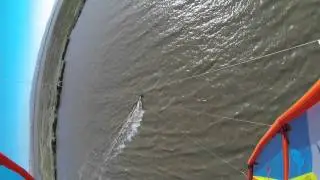 Point Buckler Island Private Kite Boarding loop onboard with John Sweeney Axis North kites