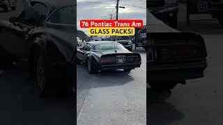 1976 Pontiac Trans Am V8 w/ GLASS PACKS! Thanks to @Drive615 for bringing it by!