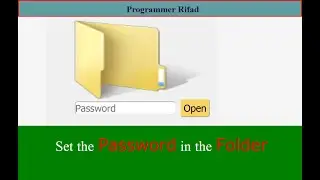 ফোল্ডারে পাসওয়ার্ড কীভাবে সেট করবেন । How to  Set the Password in the Folder