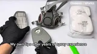 MUST HAVE!! Best Respirator Mask for Spray Painting | Painter&rsquo;s Essential Gear! #tutorial#airbrush