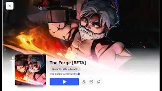 We're playing the forge on roblox with noevy