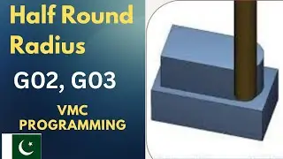 Half radius vmc program/vmc Radius program/Half round radius program/how to make radius on vmc