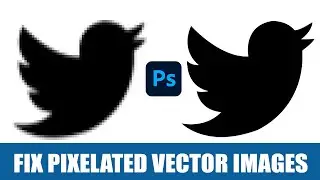 Photoshop Tricks For Beginners - How to fix Pixelated Vector Image (1)