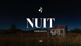 🌙 Ambiance Bruit de Nuit en pleine campagne et les GRILLONS ! pour se d&eacute;tendre et s'endormir vite!