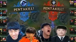 DOUBLE PENTAKILL DOUBLE ACE!? - Random Stream Highlights (Translated)