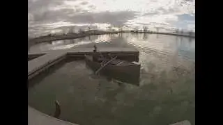 Testing our Duct Tape canoe at Utah Lake!