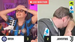 INTER-JUVENTUS 3-2 LIVE REACTION | TIFOSI INTERISTI vs JUVENTINI (E GUFI) | TIFOSIAMO