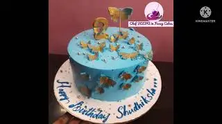 #Butterfly #2nd #Birthday #Cake #kidscakes #fondant cake@chefjeevainfancycakes8619