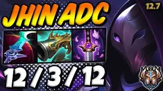 Jhin vs Miss Fortune ADC / KR Challenger / Patch 12.7 / Season 12 [ 12 / 3 / 12 ]  🥇