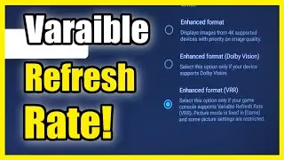 How to Turn on VVR Enhanced Format on Sony TV Google TV (Variable Refresh Rate)