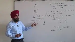 Vector product --2  Angular velocity and its relation with Linear velocity 10+1 Physics NCERT PSEB 