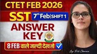 CTET 2026 SST Paper 2 Answer key | CTET Feb 2026 SST Paper Analysis | CTET SST Answer key By Prit...