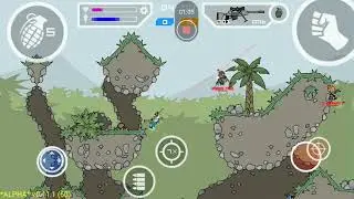 mini militia classic gameplay 1vs 2  #gaming