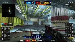 b4rtiN - 1vs3 clutch (CT - post-plant situation) | top moments game | (CS:GO)
