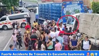 NOTICIAS EN GUATEMALA 😱🇬🇹 UN CAMIÓN IMPACTA CON OTRO CAMIÓN EN ESCUINTLA GUATEMALA 😱🚚🚨🇬🇹