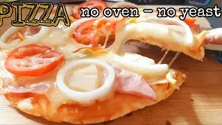 Homemade Pizza | No Bake Pizza | Easy Pan Pizza Recipe  | Lockdown Pizza