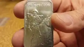 Prospector 1 oz bars for the silver stack