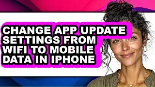 How to Change App Update Settings from Wifi to Mobile Data in Iphone (easy Method)