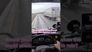 POV Truck Driving USA | Into the Storm, Wyoming Rain Drive #shorts