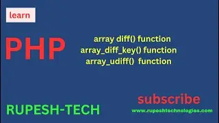 PHP ARRAY DIFF function Tutorial In Hindi
