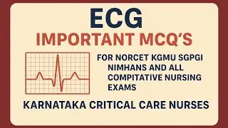 IMPORTANT MCQ'S ON ECG  FOR NORCET KGMU SGPGI NIMHANS 🏥 #youtubeshorts #ytshorts #viral #shortvideo 