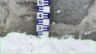 AI snow depth measurement