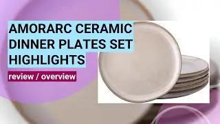AmorArc Ceramic Dinner Plates Review: Unique, Durable, and Stylish!