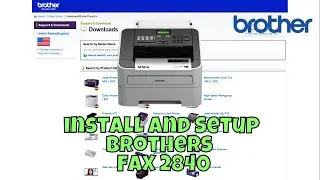 how to install brothers printer FAX 2840 in laptop windows