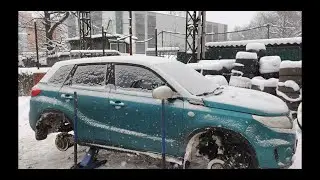 Испытание шин по снегу всесезонки Yokohama Geolander G015 A/T и липучки GoodYear UltraGrip Ice 2