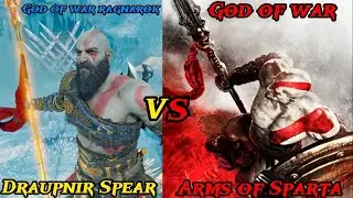 Draupnir Spear VS Arms of Sparta - God of War Ragnarok | Ghost of Sparta