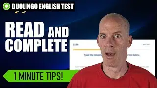 Read and Complete - Duolingo English Test - Best 1 Minute Tips