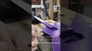 Purple Dreams at Crimson Guitar Building School #guitarbuilding #guitar