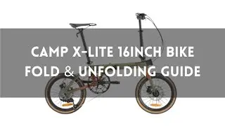 Camp X-Lite Bike 16inch Shimano 105 11 Speed Video Guide on Folding/Unfolding