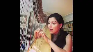 Domenico Scarlatti, Sonata K37 in C minor (excerpt), Constance Luzzati, harp