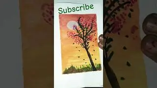 Easy painting 🎨 | Beginners art | Satisfying ✨ #easy #watercolor #painting
