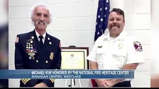 Former Fort Johnson Fire Chief receives award for book on army firefighters during Vietnam War