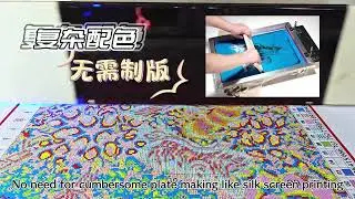 Print colorful patterns on fabric