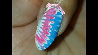 Dry Marble Nail Tutorial  (No Water Watermarble Nails)
