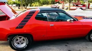 1972 Plymouth RM23 Roadrunner Resto-mod440/375hp Ice cold AC, 4 wheel power disc brakes,