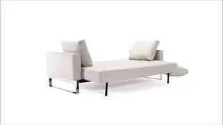 Cassius Quilt Sofa Bed w/ Chrome Legs from Innovation Living Operating Video