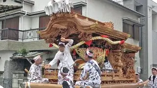 2023.07.15 大阪市城東区 鴫野5町(城東聯合)だんじり 宮出～午前曳行【八剣神社 夏祭り】 令和五年七月十五日(土)