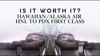 Hawaiian Airlines Alaska Airlines Honolulu to Portland First Class Airbus A321