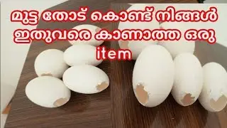 DIY/easy egg shell craft /simple craft in malayalam /best put of waste/waste reused ideas/kitchen