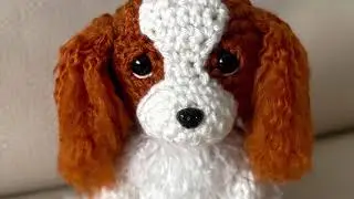 Crochet dog assembling process | King Charles Cavalier
