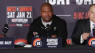 'Rampage' Jackson and 'King Mo' Lawal Bellator 175 press conference trash-talk highlights