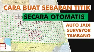 Cara buat sebaran titik (titik bor) di ArcMap (ArcGIS) otomatis ala surveyor tambang...